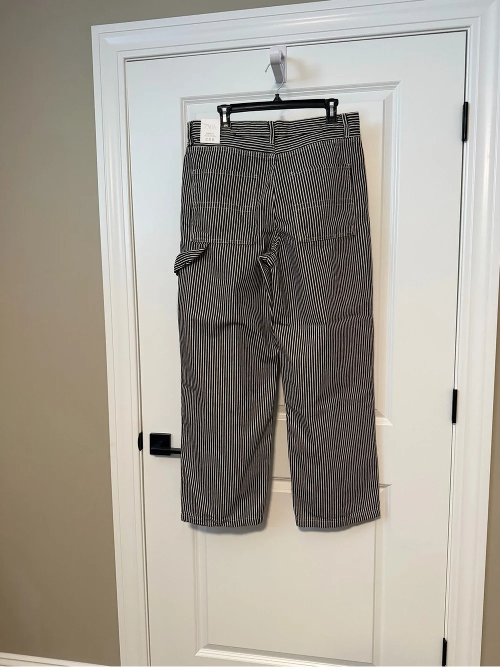 NWT Zara striped baggy carpenter trouser | Size: 32